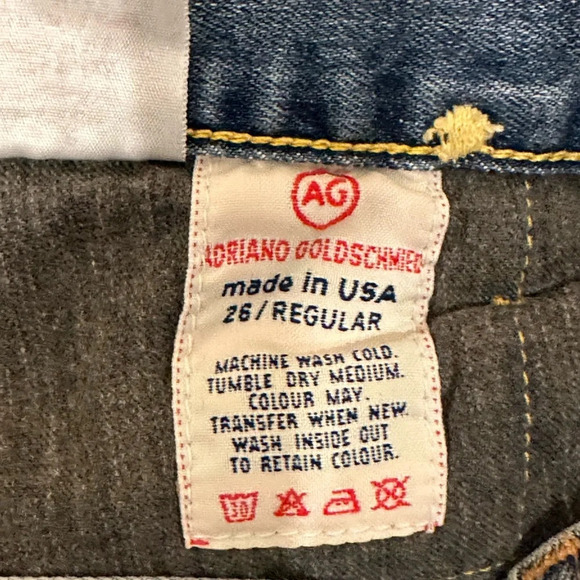 AG Adriano Goldschmied The Legend Bootcut Jeans Mid Rise Stretch Light Size 26 - Picture 10 of 10